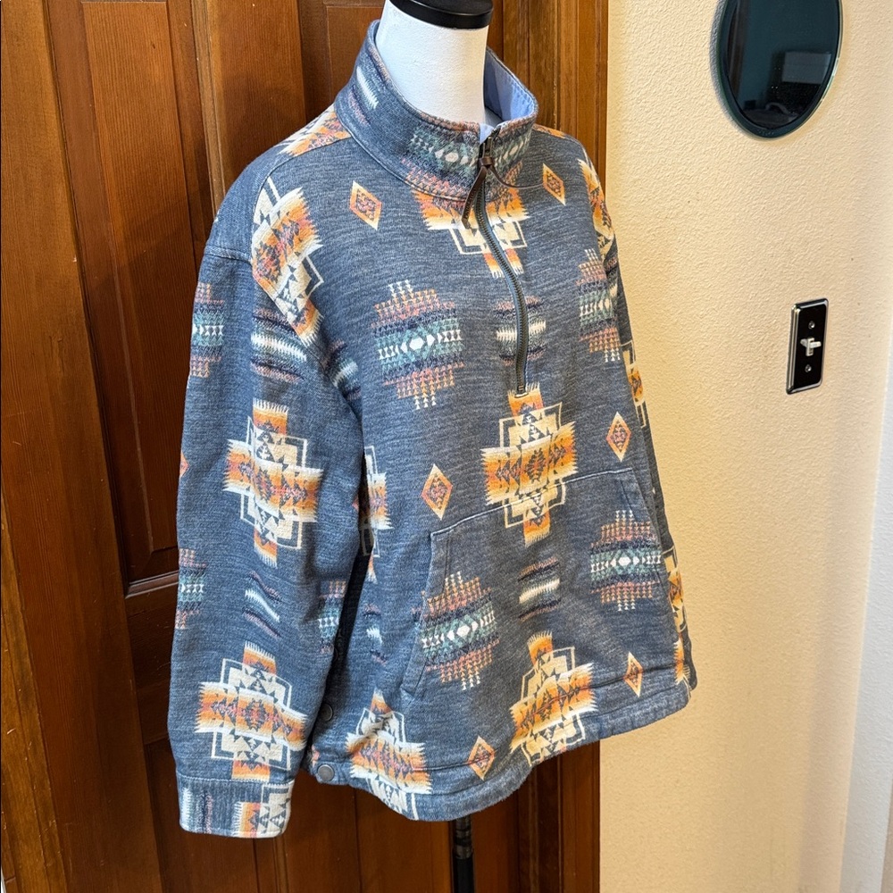 Pendleton Women’s Aztec Pattern Jacket - Gray and… - image 11